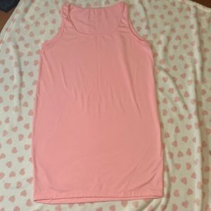 Baby pink maternity dress